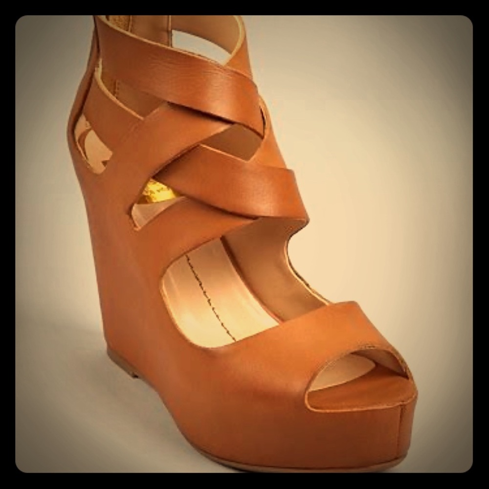 Dolce Vita Jude leather platform wedge NIB